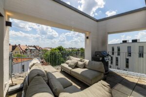 Blick Dachterrasse
